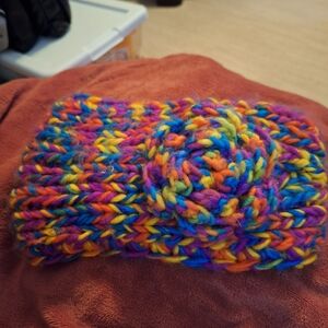 Handmade knit ear wrap warmer head band, Adult One size fits all